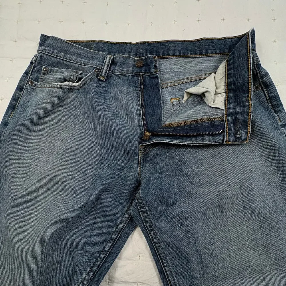 Levi's 559 Relaxed Straight Fit Jeans Men's 34x34 Blue Medium Wash Denim 2